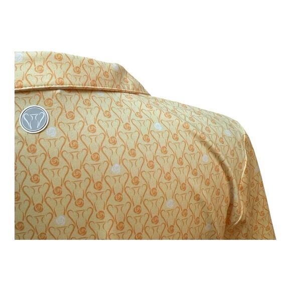 Foray Golf Trophy‎ Collection Yellow Collared Activewear Short Sleeve Shirt Sz M - Picture 4 of 8